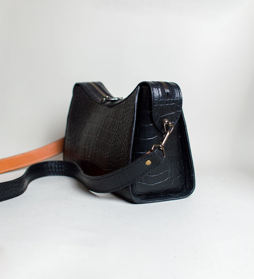 La Copine Black Alligator