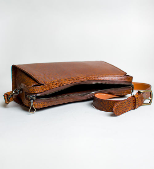 La Copine Pebbled Cognac