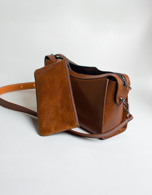 La Copine Pebbled Cognac
