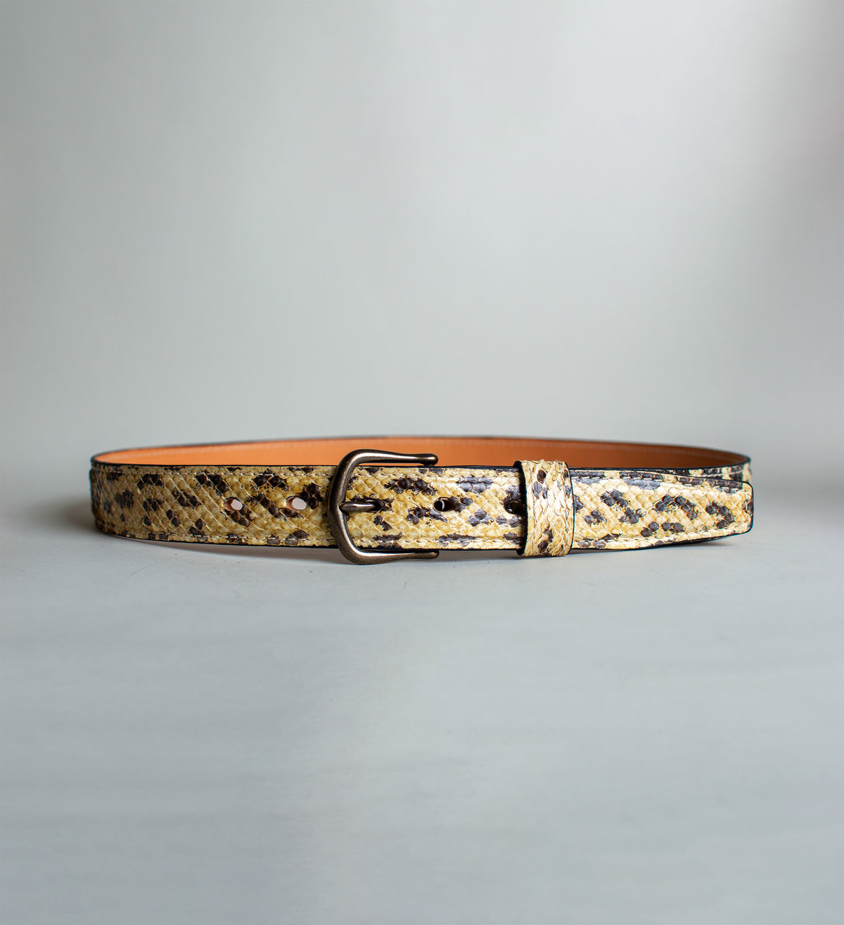 HANDMADE ONE-OF-A-KIND GENUINE SNAKESKIN BELT 100% Genuine Snake Skin Leather Men main image 2