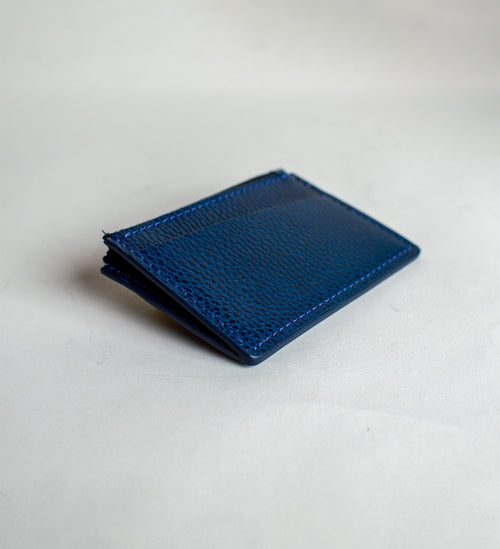 Zippered Pebbled Blue