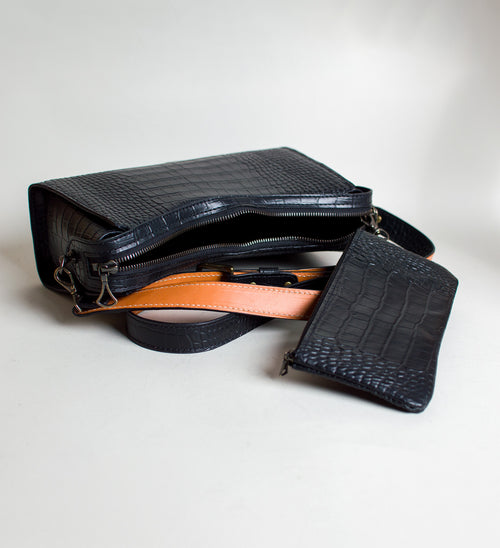 La Copine Black Alligator