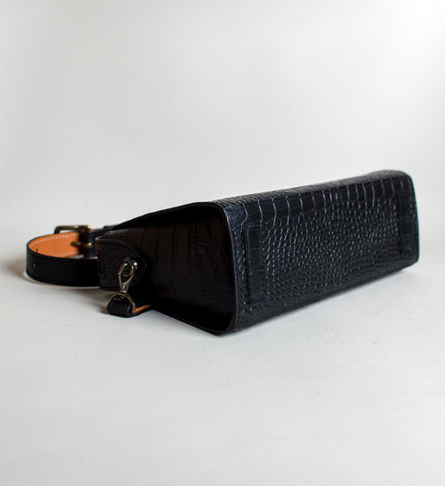 La Copine Black Alligator