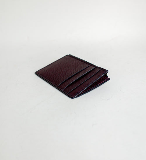 Zippered Pebbled Bordeaux